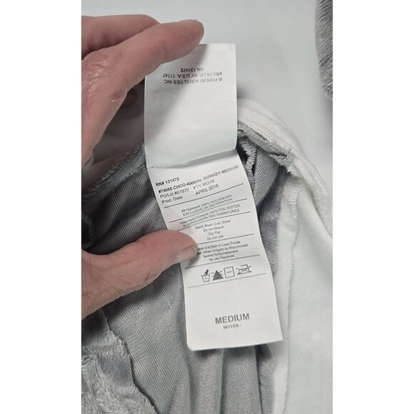 FORUM NOVELTIES Kid’s Plush Donkey Costume Size M 9-10 Gray - Picture 7 of 7